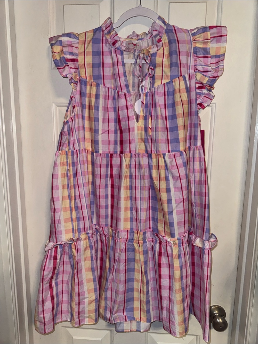 Aubrey Gelato Ruffle Shoulder Dress. Size XS. Buddy Love. - Picture 4 of 11